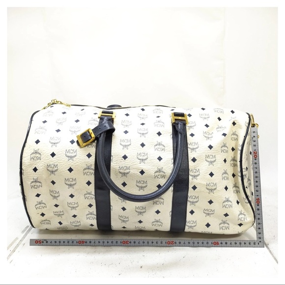 MCM White and navy  duffel Bag - Picture 2 of 7